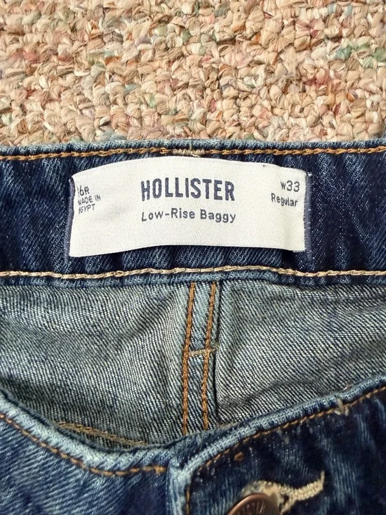 Hollister Women's Dark Blue Bootcut Jeans - Picture 2 of 3